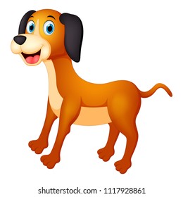 Happy dog illustration