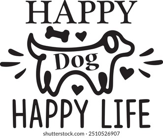 Happy Dog Happy Life, Diseño de animales, Vacaciones, Citas de animales