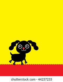 happy doggy greeting card