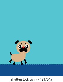 happy doggy greeting card