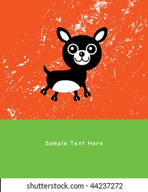 happy doggy greeting card