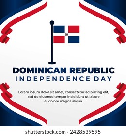 Happy Dominican Republic Independence Day, Dominican Republic independence day, designs for posters, backgrounds, cards, banners, stickers, etc