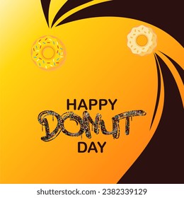 Happy Donut Day vector illustration