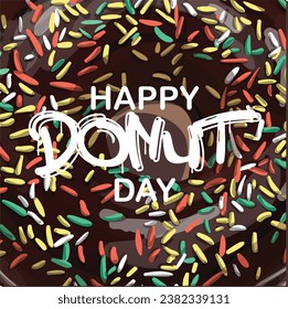Happy Donut Day vector illustration