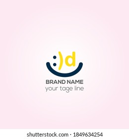 Happy donuts Business vector logo design, Happy Creative logo design, cooperate logo, fast food Identity design