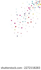 Happy Dot Invitation Vector White Background. Top Shine Design. Carnaval Confetti Backdrop. Party Polka Transparent Wallpaper.