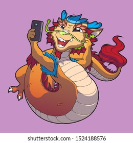 Happy Dragon All set pose