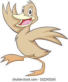 Happy Duck Cartoon