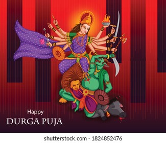 Feliz Durga puja 2020 en India