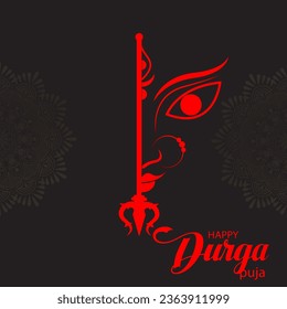 Happy Durga Puja Background Design