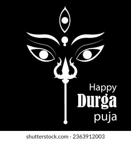 Happy Durga Puja Background Design