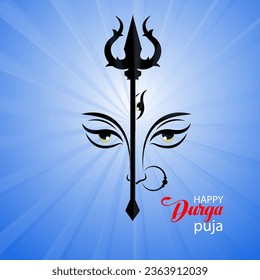 Happy Durga Puja Background Design