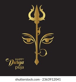 Diseño de fondo de Happy Durga Puja