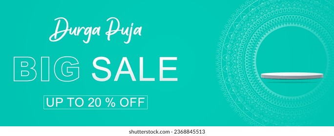 happy durga puja background durga puja festival sale banner design