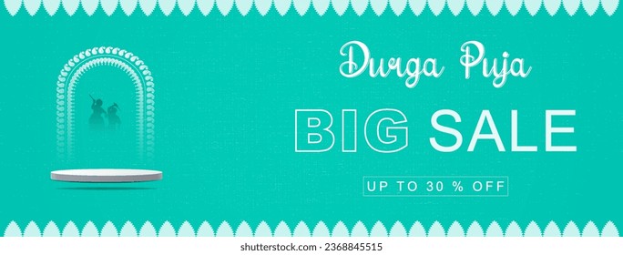happy durga puja background durga puja festival sale banner design