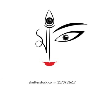 Happy Durga Puja Background Goddess Durga