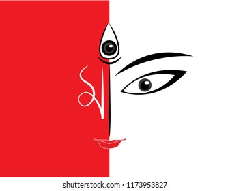Happy Durga Puja Background Goddess Durga