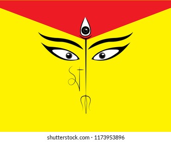 Happy Durga Puja Background Goddess Durga
