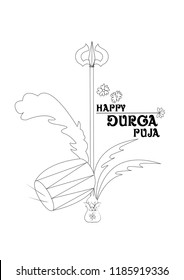 Happy Durga Puja Background Goddess Durga