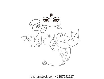 Happy Durga Puja Background Goddess Durga