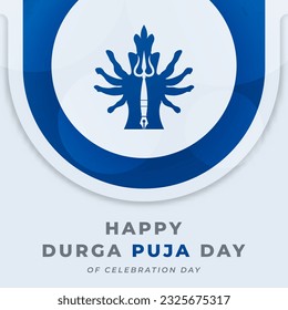 Happy Durga Puja Day Celebration Vector Design Illustration for Background, Poster, Banner, Advertising, Greeting Card