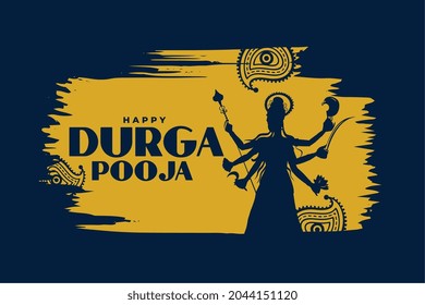 happy durga puja festival celebration background