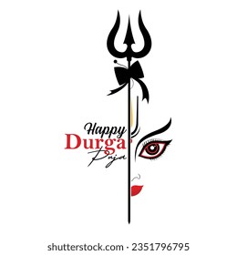 Diseño de fondo de la ilustración de Durga Puja