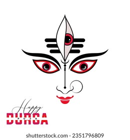 Diseño de fondo de la ilustración de Durga Puja