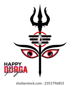 Happy Durga Puja Illustration Background Design