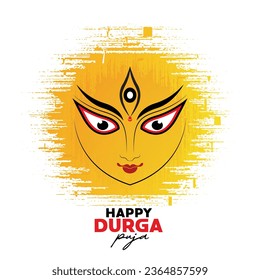 Diseño de fondo de la ilustración de Durga Puja