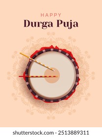 happy durga puja indian festival celebration, happy navratri creative for social media post, banner, poster, flyer etc