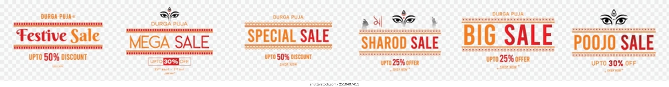Happy Durga Puja, Sale, Banner,