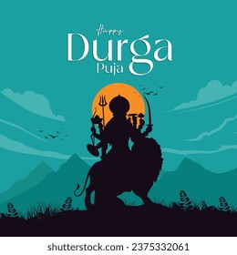 Happy Durga Puja Social Media post