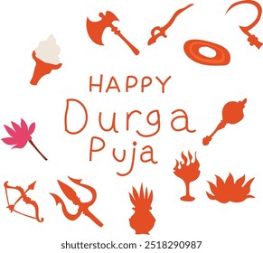 happy durga puja vector illustration. Good for banner, poster, greeting card, party card, invitation, template, advertising, brochures, flyers, ad benners and social media