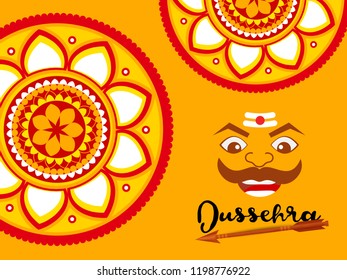 Happy Dussehra Background Design.