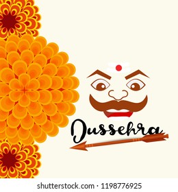 Happy Dussehra Background Design.