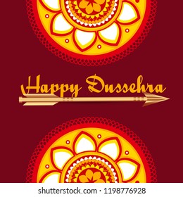 Happy Dussehra Background Design.