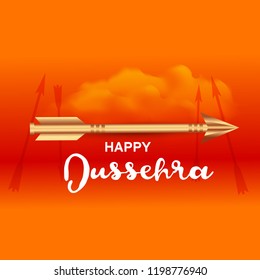 Happy Dussehra Background Design.