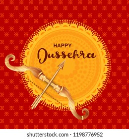 Happy Dussehra Background Design.