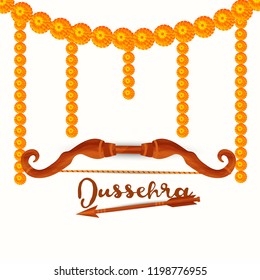 Happy Dussehra Background Design.