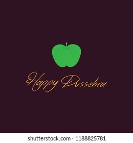  Happy Dussehra background with leaf