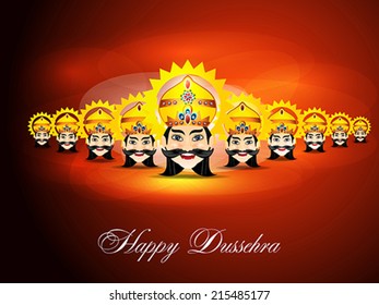 Happy Dussehra Background vector illustration