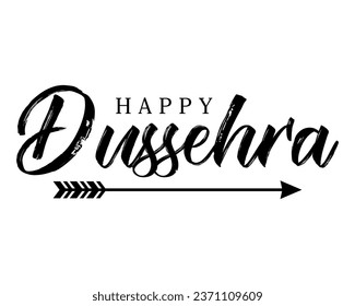 Happy Dussehra festival illustration with bow and arrow of rama holiday card background.