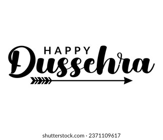 Happy Dussehra festival illustration with bow and arrow of rama holiday card background.