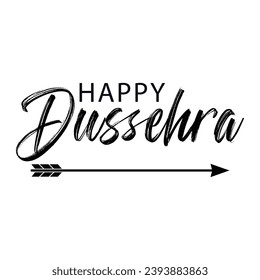 Happy dussehra festival illustration with bow and arrow of rama holiday card background