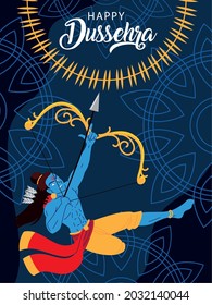 happy dussehra festival of india card