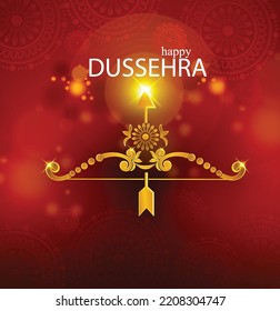Happy Dussehra festival of India. of Lord Rama killing Ravana