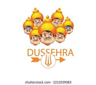 Happy Dussehra festival of India. of Lord Rama killing Ravana