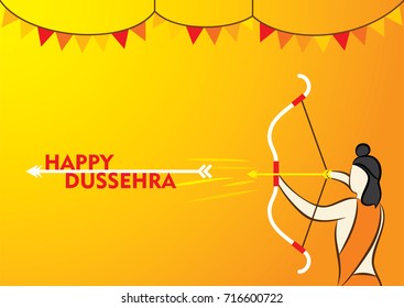 happy dussehra festival poster design