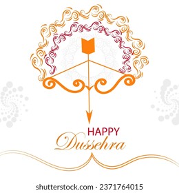Happy Dussehra Festival of true Traditional festival Hand drawn illustration, creative design, card  